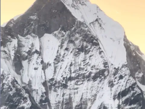 Himalayan mountain views from Annapurna Base Camp Nepal
